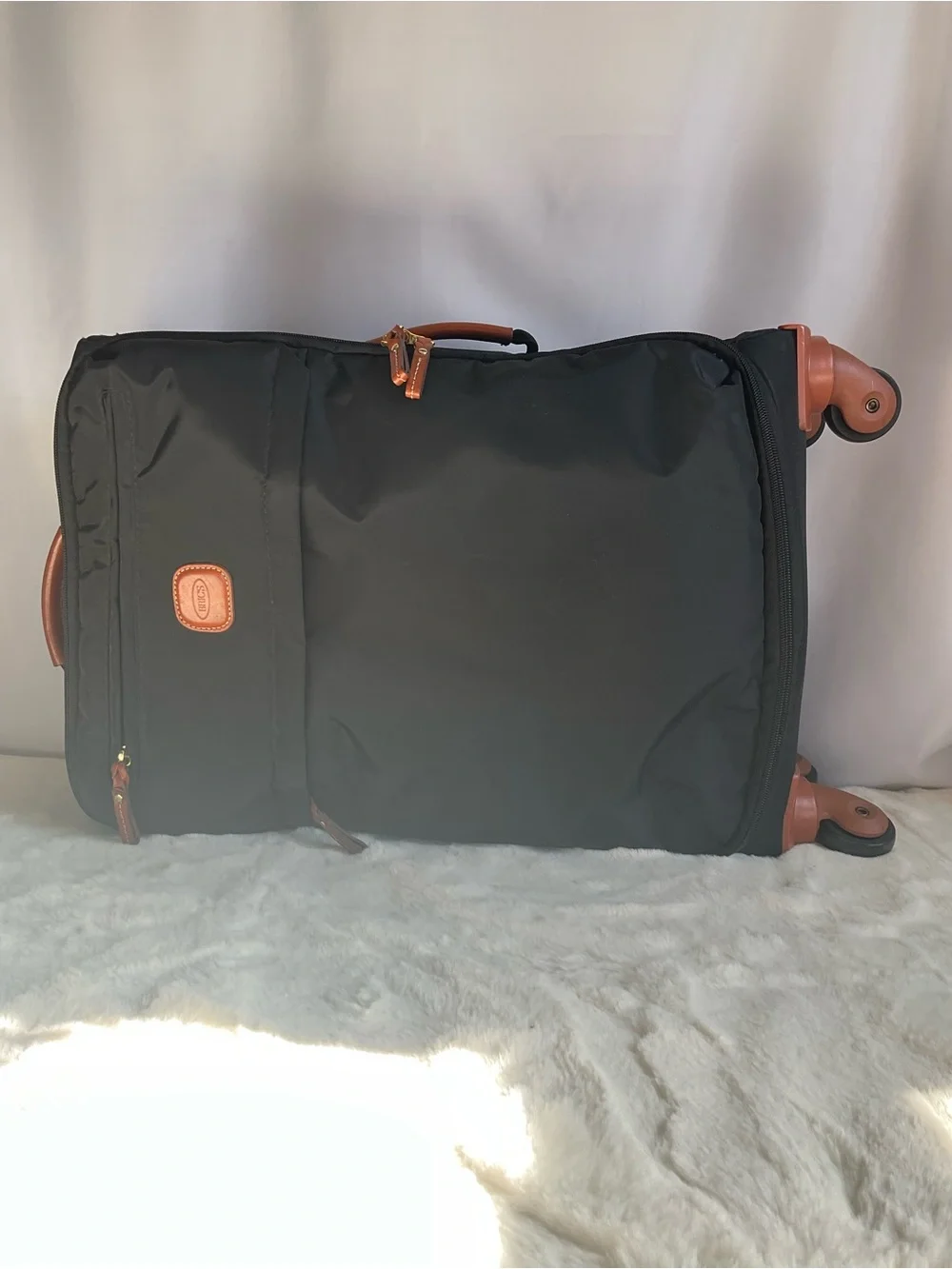Bric’s Milano Black Nylon Rolling Carry-On /- Italian Designer Luggage